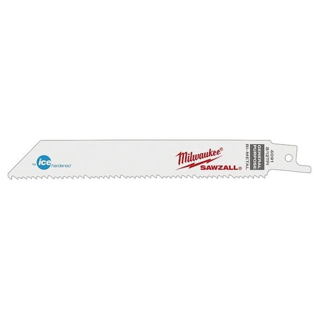 6" L Reciprocating Saw Blade 50 pk. Type 48 01 8091 by USA Milwaukee Reciprocating Power Saw Blades