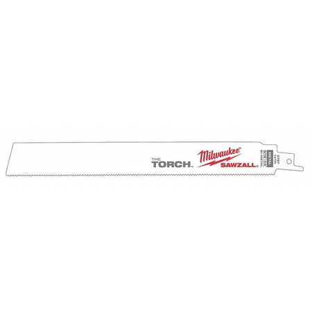 9" L Reciprocating Saw Blade 25 pk. Type 48 00 8787 by USA Milwaukee Reciprocating Power Saw Blades