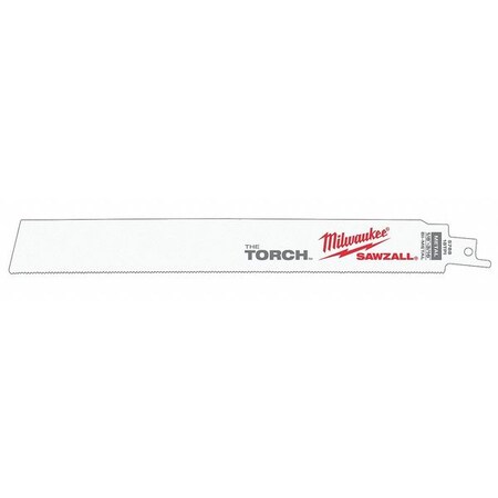 9" L Reciprocating Saw Blade 25 pk. Type 48 00 8788 by USA Milwaukee Reciprocating Power Saw Blades