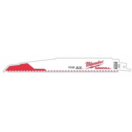 9" L Reciprocating Saw Blade 25 pk. Type 48 00 8026 by USA Milwaukee Reciprocating Power Saw Blades