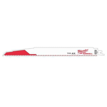 12" L Reciprocating Saw Blade 25 pk. Type 48 00 8027 by USA Milwaukee Reciprocating Power Saw Blades