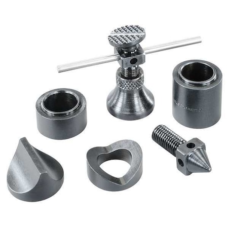 Jack Screw Set 1 1/2 to 2 1/4 In 6 Pcs by USA Starrett Precision Measuring Accessories