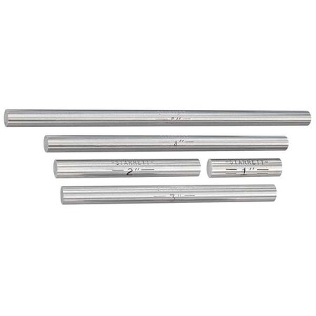 End Measuring Rod Set 1/4 In Dia 5 Pcs by USA Starrett Micrometer Accessories