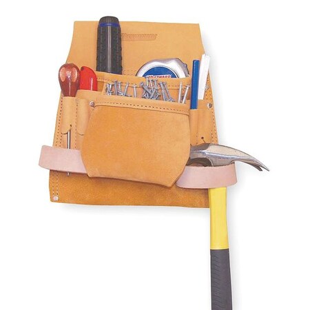 Carpenters Nail & Tool Pouch w/ Hammer Loops Leather by USA Westward Tool & Work Belts Aprons & Suspenders