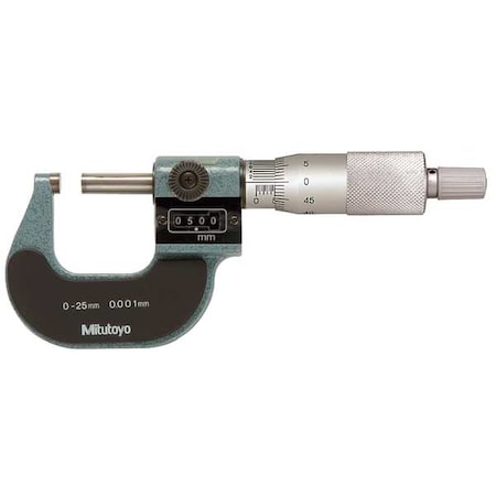 Digital Micrometer Outside 0 to 25mm by USA Mitutoyo Micrometers