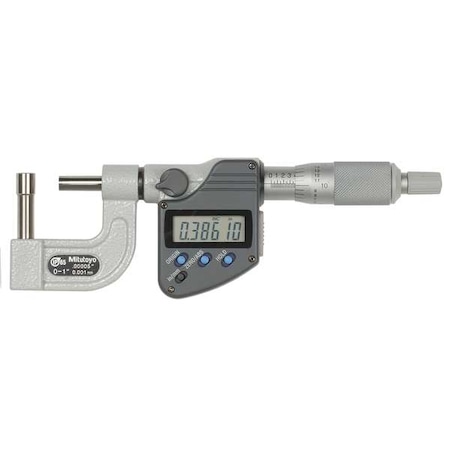 Digital Micrometer Tube 0 to 1 In SPC by USA Mitutoyo Micrometers