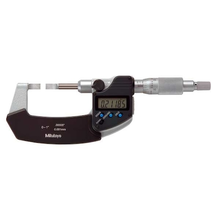 Digital Micrometer Blade 0 to 1 In SPC Type 422 330 30 by USA Mitutoyo Micrometers