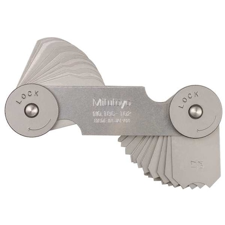 Radius Gage Set 17/64 to 1/2 32 Leaves by USA Mitutoyo Precision Measuring Radius Gauges