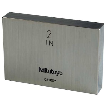 Gage Block Rect Steel 2.00 In ASME 0 by USA Mitutoyo Precision Measuring Gauge Blocks & Clamps