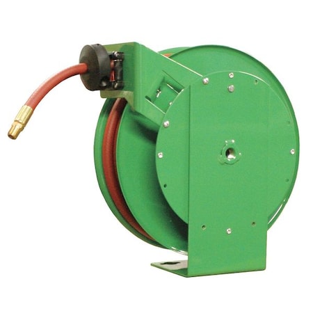 Hose Reel 3/8" ID 50 ft Spring HD Type 4UKX5 by USA Speedaire Pneumatic Spring Return Hose Reels