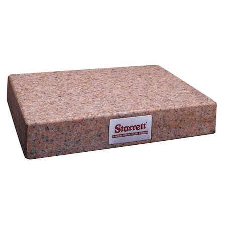 Granite Surface Plate Pink B 12x12x4 by USA Starrett Precision Measuring Surface Plates