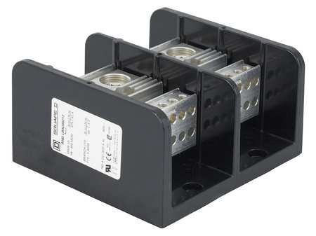 Pwr Dist Block 760A 2P 12P Secndary 600V by USA Square D Electrical Wire Power Distribution Blocks