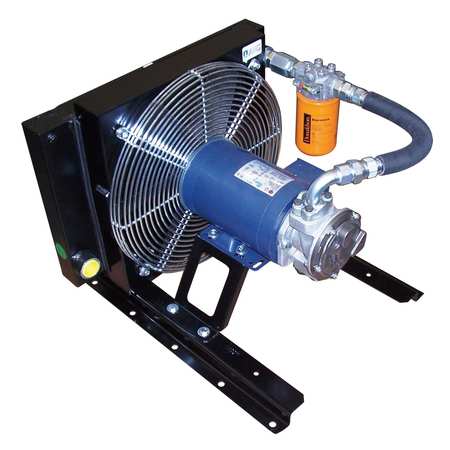 Oil Cooler AC Motor 7.1HP Heat Removed by USA Cool Line Hydraulic Forced Air Oil Coolers