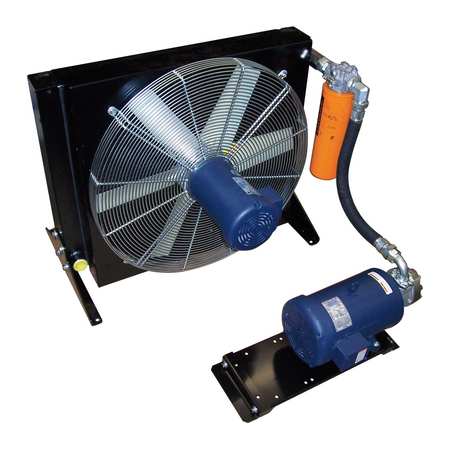 Oil Cooler AC Motor 85.9HP Heat Removed by USA Cool Line Hydraulic Forced Air Oil Coolers