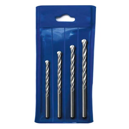 Percussion Masonry Bit Set 4 pcs by USA Westward Masonry Drill Bits