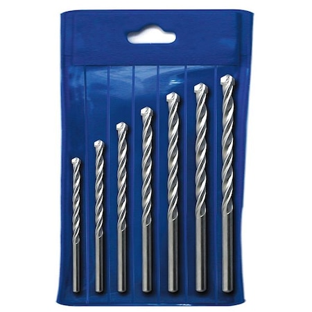 Percussion Masonry Bit Set 7 pcs by USA Westward Masonry Drill Bits