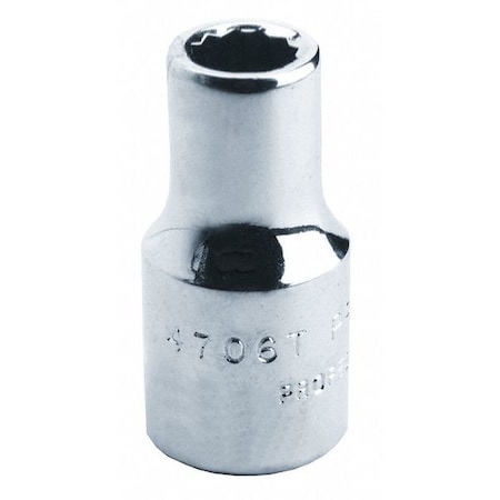 Socket 1/4 in. Dr 1/2 in. 12 Pt. Type J4716TB by USA Proto Sockets