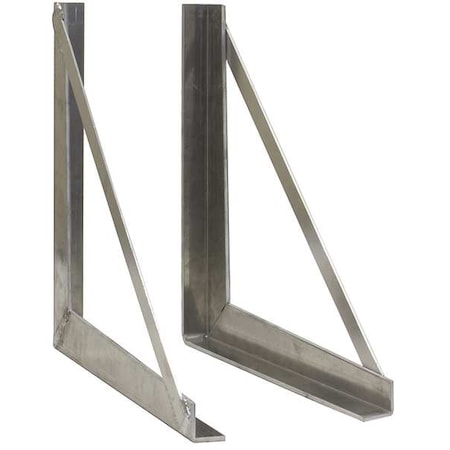 Mounting Bracket 24 in. L Aluminum Silvr by USA Buyers Products Tool Truck & Jobsite Box Accessories