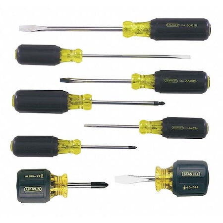Screwdriver Set Slotted/Phillips 8 Pc Type 66 708 by USA Stanley Screwdriver Sets