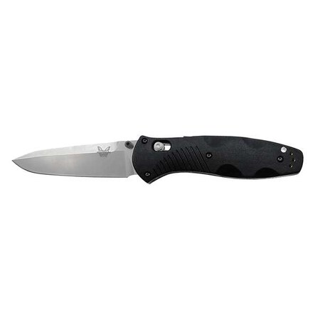 Folding Knife Drop Point 3 5/8 In L Blk by USA Benchmade Folding Knives