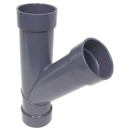 4" 45 Deg. PVC Wye Branch by Plastic Supply in US