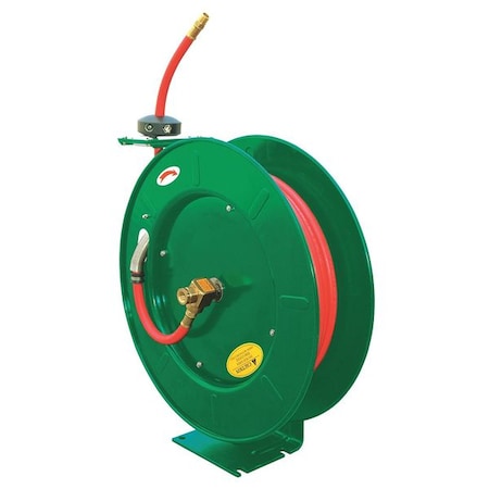 Hose Reel 1/4" 50 ft 300 psi Spring by USA Speedaire Pneumatic Spring Return Hose Reels