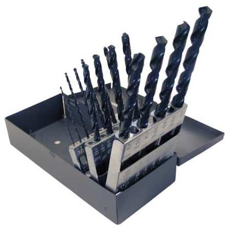 Taper Drill Bit Set List# 120 15 Pc by USA Chicago Latrobe Taper Length Drill Bits