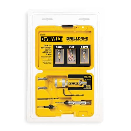 Drill Drive Accessory 8 Pcs. 1/4 by USA Dewalt Screwdriver Accessories