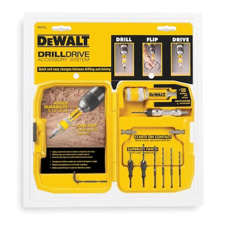 Drill Drive Accessory 12 Pcs. 1/4 by USA Dewalt Screwdriver Bit Sets