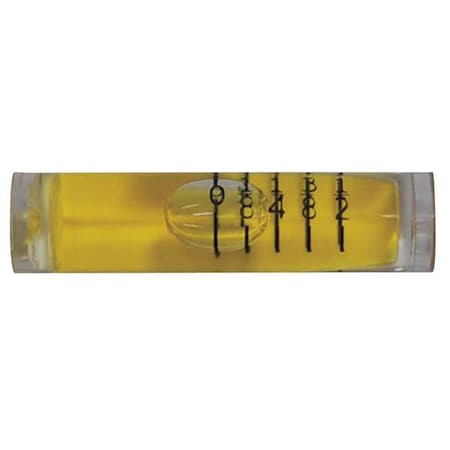 Level Vial Acrylic 1.544 In L PK25 Type SM906 by USA Johnson Specialty Levels