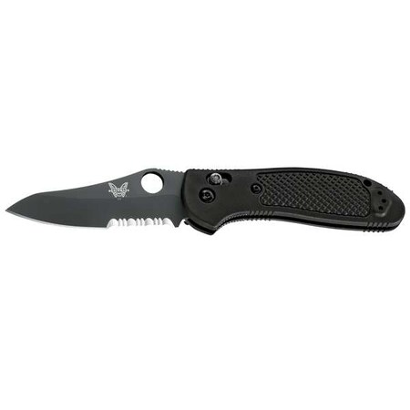 Folding Knife Sheepsfoot 3 1/2 In L Blk Type 550SBKHG by USA Benchmade Folding Knives
