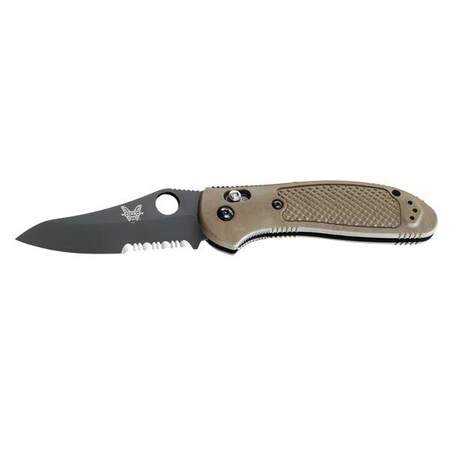 Folding Knife Sheepsfoot 3 1/2 In L Sand by USA Benchmade Folding Knives