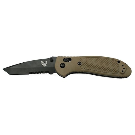 Folding Knife Tanto 2 15/16 In L Sand by USA Benchmade Folding Knives