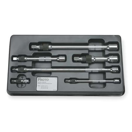 Socket Extension Set 1/4" 1/2"Dr 2" 12"L by USA Proto Socket Wrench Accessories