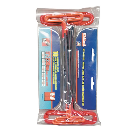 Hex Key Set Pieces 10 S12 Type 53610 by USA Eklind Hex Key Sets