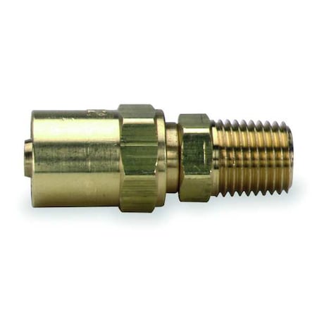 Hose End For ID 1/2 In NPT Brass by USA Value Brand Pneumatic Push On Hose Fittings