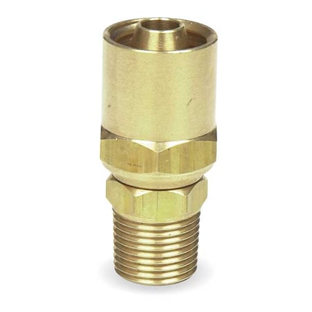 Hose End For ID 3/8 In NPT Brass by USA Value Brand Pneumatic Push On Hose Fittings