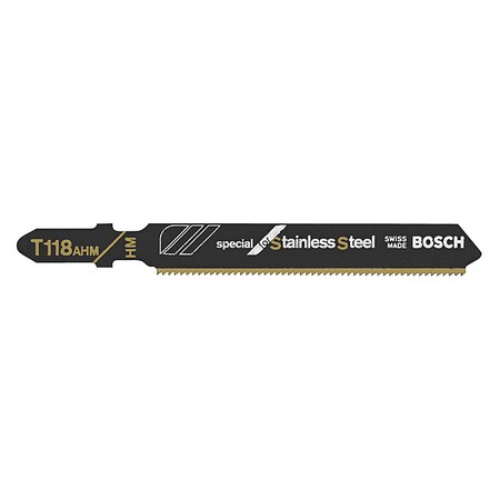 Jigsaw Blade T Shank 3 1/4 In. L Type T118AHM1 by USA Bosch Power Jig Saw Blades