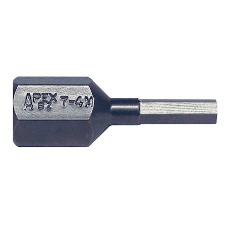 Torsion Bit Metric 7/16" Hex 4mm 7/8 by USA Apex Screwdriver Bits