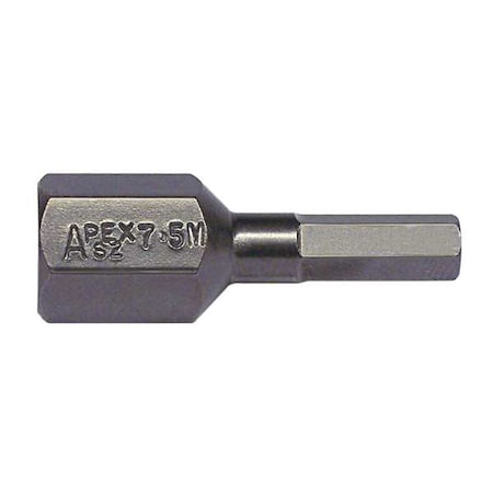Torsion Bit Metric 7/16" Hex 5mm 7/8 by USA Apex Screwdriver Bits