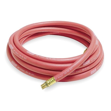3/8" ID x 25 ft Nitrile Coupled Air Hose 250 PSI RD by USA Speedaire Air Compressor Multipurpose Air Hoses