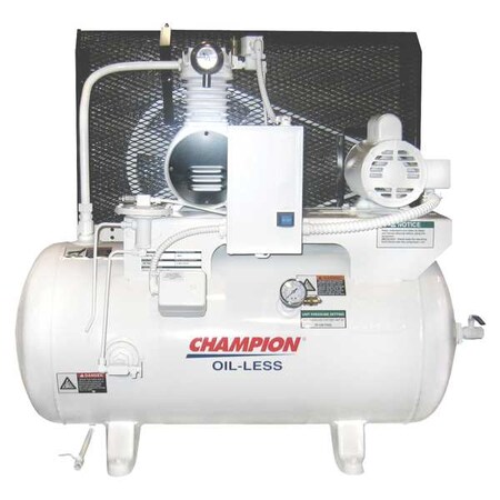 Electric Air Compressor Oil less 1 HP by USA Champion Portable Electric Air Compressors
