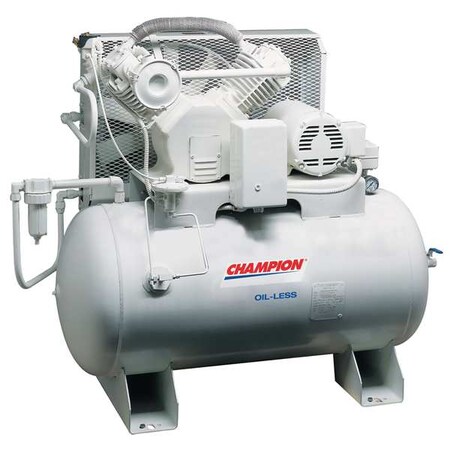 Electric Air Compressor Oil less 5 HP Type CHSMOA22 by USA Champion Portable Electric Air Compressors