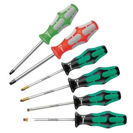 Screwdriver Set Slotted/Phillips/Sq 6 Pc by USA Wera Screwdriver Sets