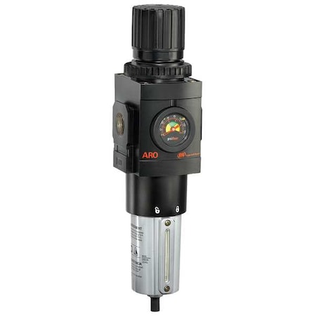 Filter/Regulator 13.64 In. H 3.54 In. W by USA ARO Compressed Air Filters & Regulators