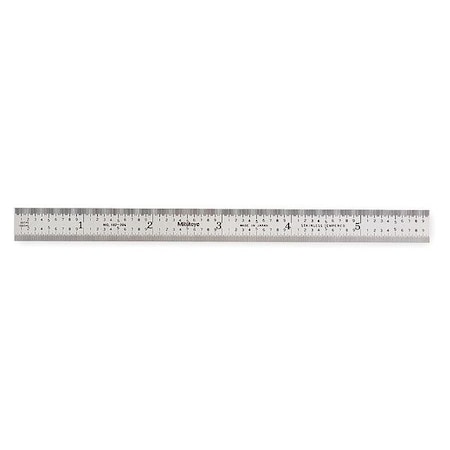 Steel Rule Rigid 6In 50/100ths/0.5/1mm by USA Mitutoyo Rulers & Straight Edges