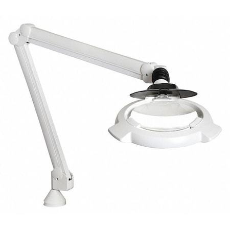 Circus Magnifier 3.5D Clamp White by USA Luxo Inspection Magnifiers
