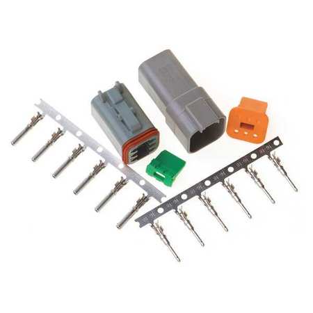 Deutsch Connector Kit 6 Pin by USA Techflex Electrical Wire Connectors