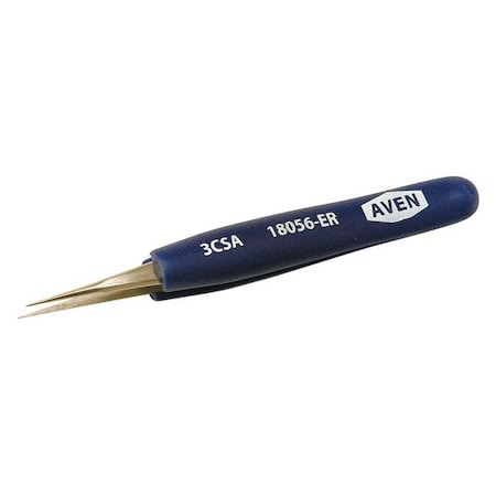 Tweezers Pattern 3C Sa w/Ergo Grips by USA Aven Inspection & Retrieving Tweezers