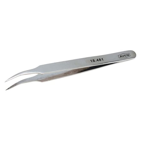 Tweezers Gp Curved 4 1/2 by USA Aven Inspection & Retrieving Tweezers